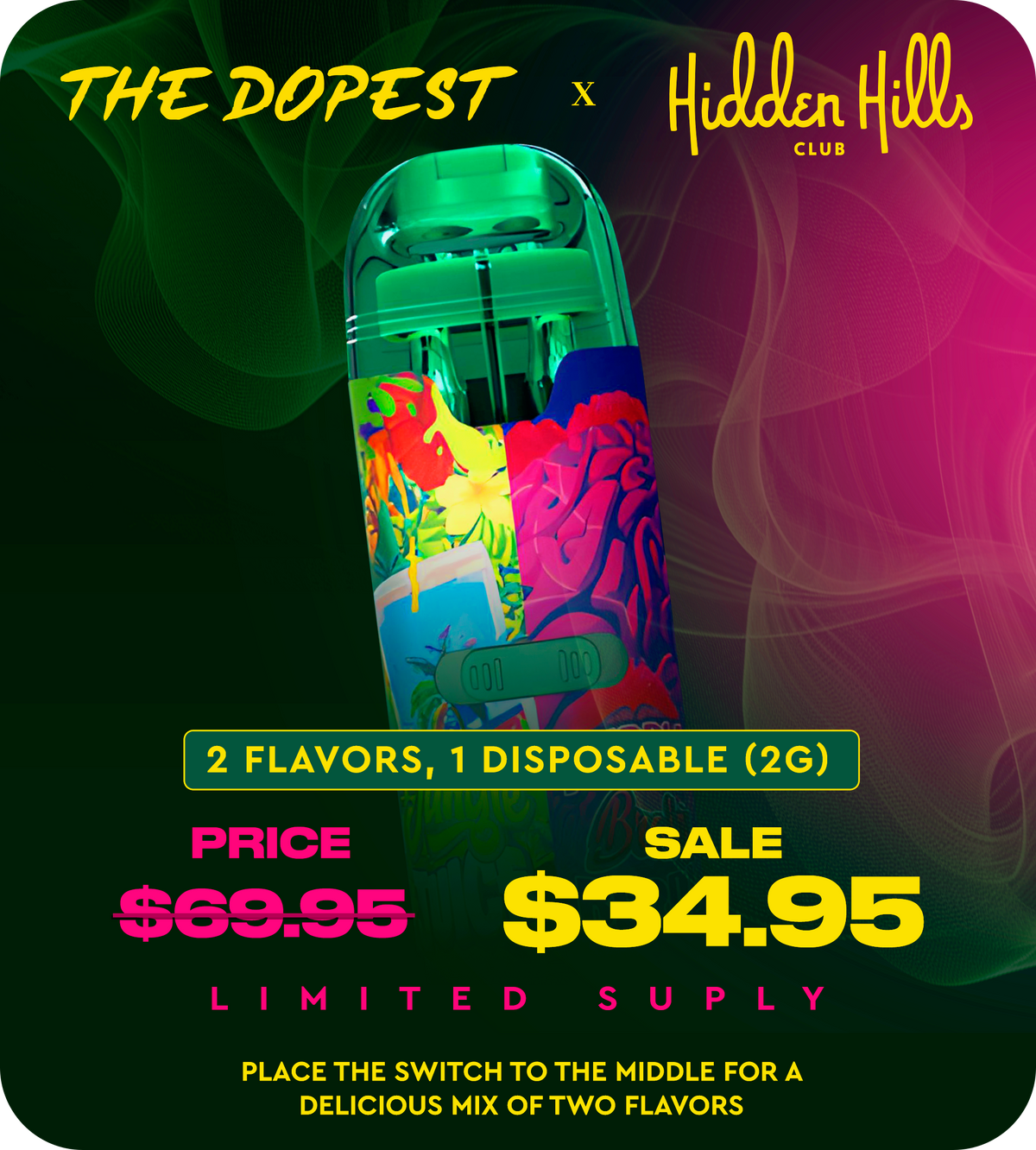 Hidden Hills Vape Flavors Fifty Bar 20K Hidden Hills Disposable .98 Hidden Hills Vape Flavors Fifty Bar 20K Hidden Hills Disposable .98