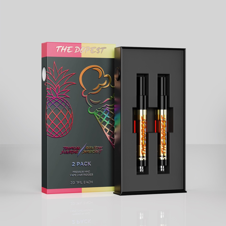 Cartridge 2-Pack: Rainbow Sherbet & Tropical Sunrise | The Dopest