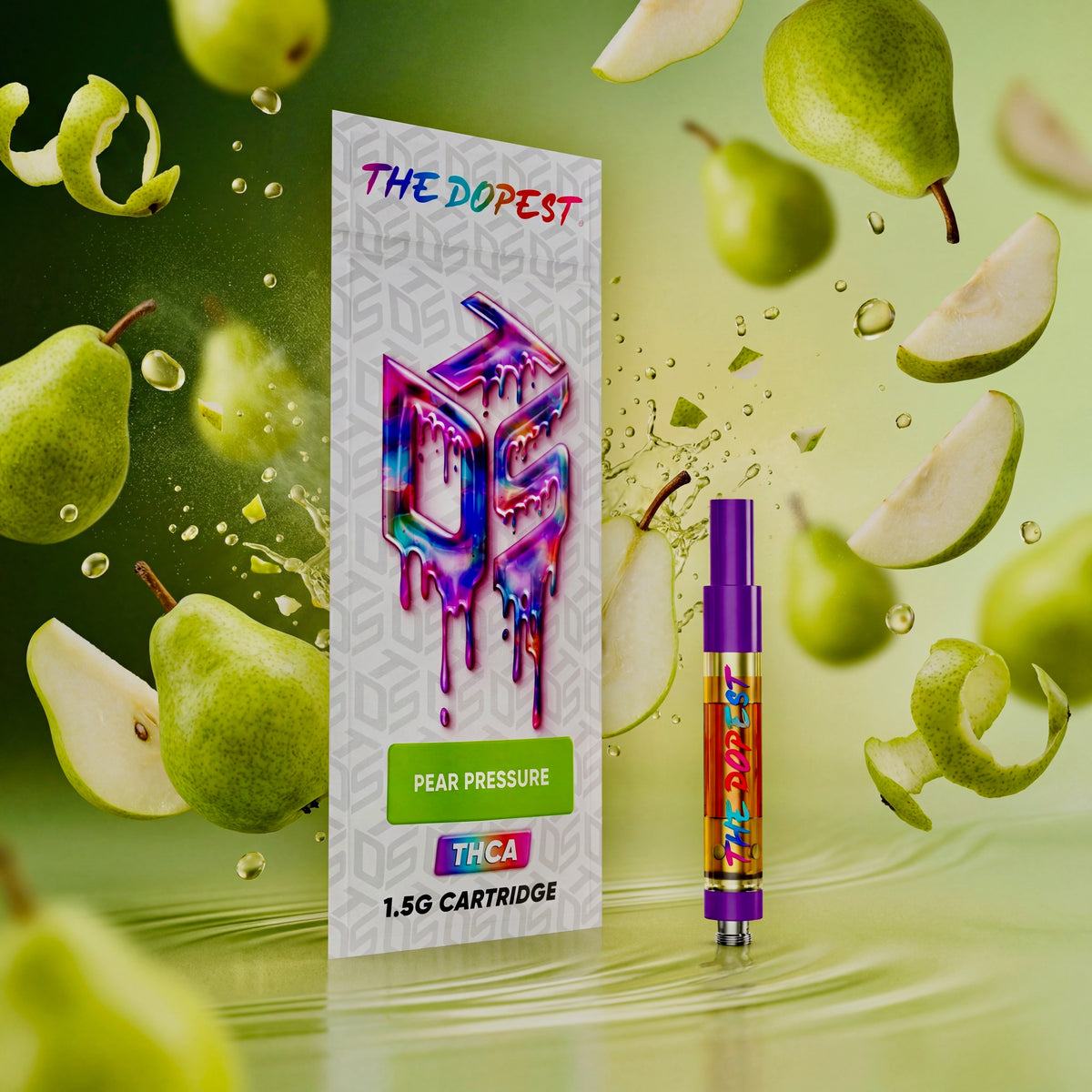 elfbar elfa master akku Pear Pressure 1.5g Liquid Diamonds THCA Vape Cartridge