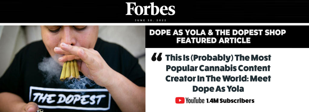 Forbes banner featuring dope as yola