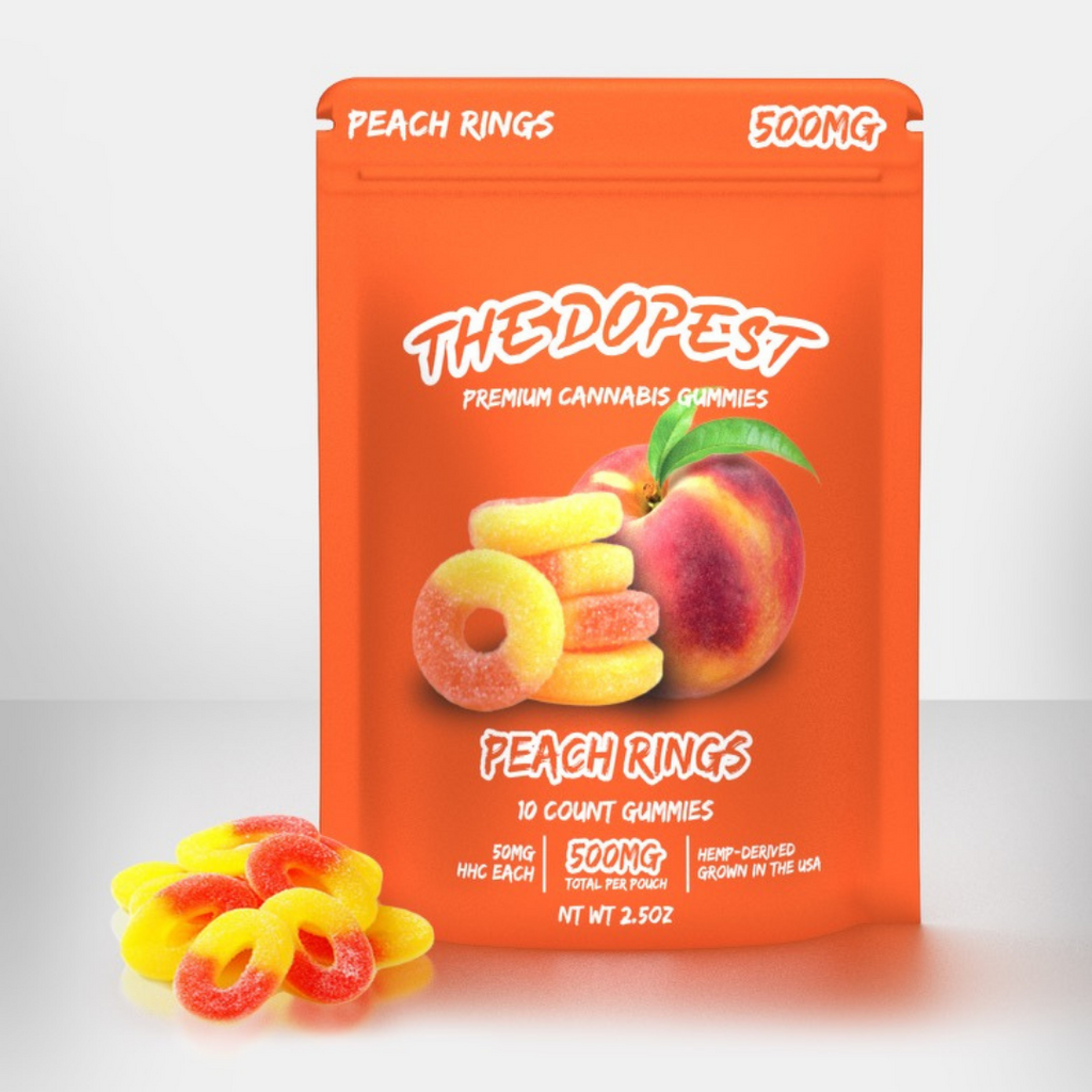Peach Rings HHC Gummies 500 mg