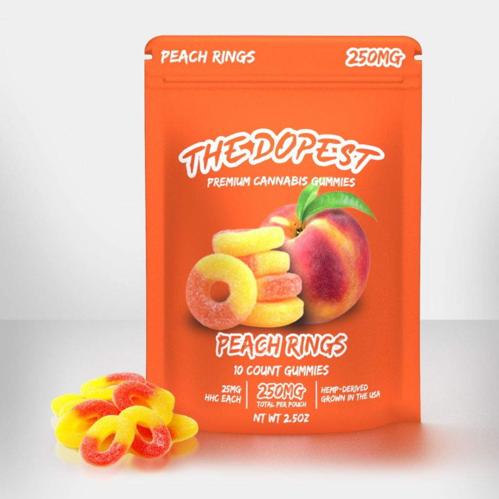 Peach Rings HHC Gummies 250 mg