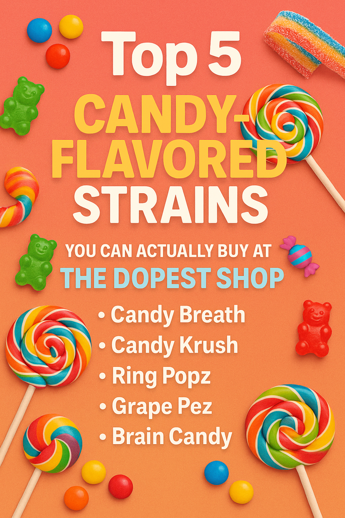 Top 5 Candy‑Tasting Strains You Can Score at The Dopest Shop 🍭