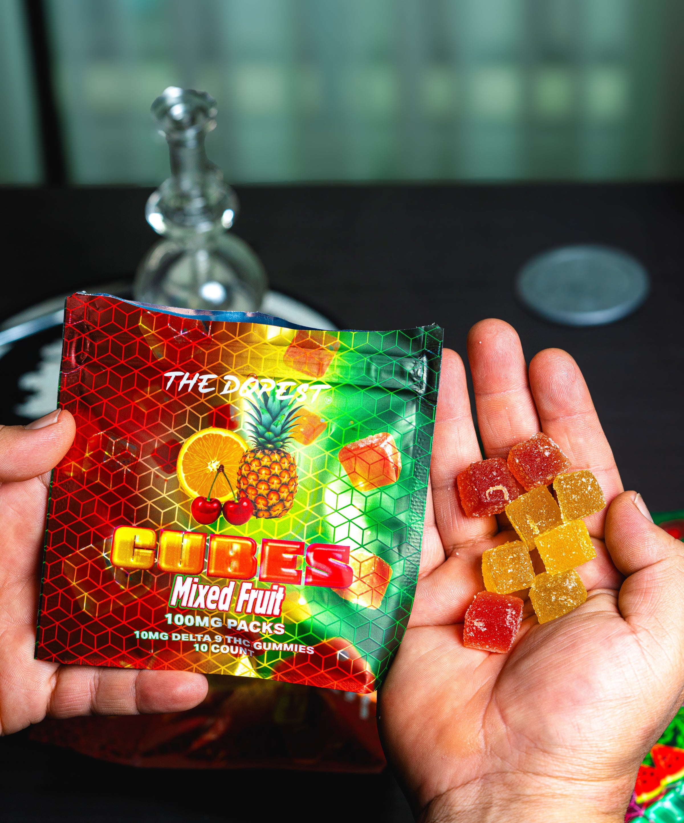 The Dopest Cubes: Mixed Fruit 100mg Delta 9 Gummies | The Dopest