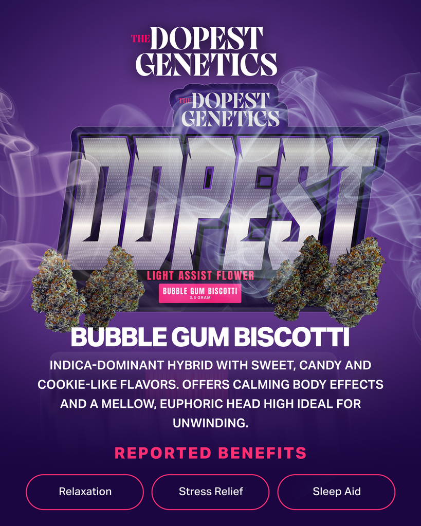 Premium Bubble Gum Biscotti Hybrid Flower