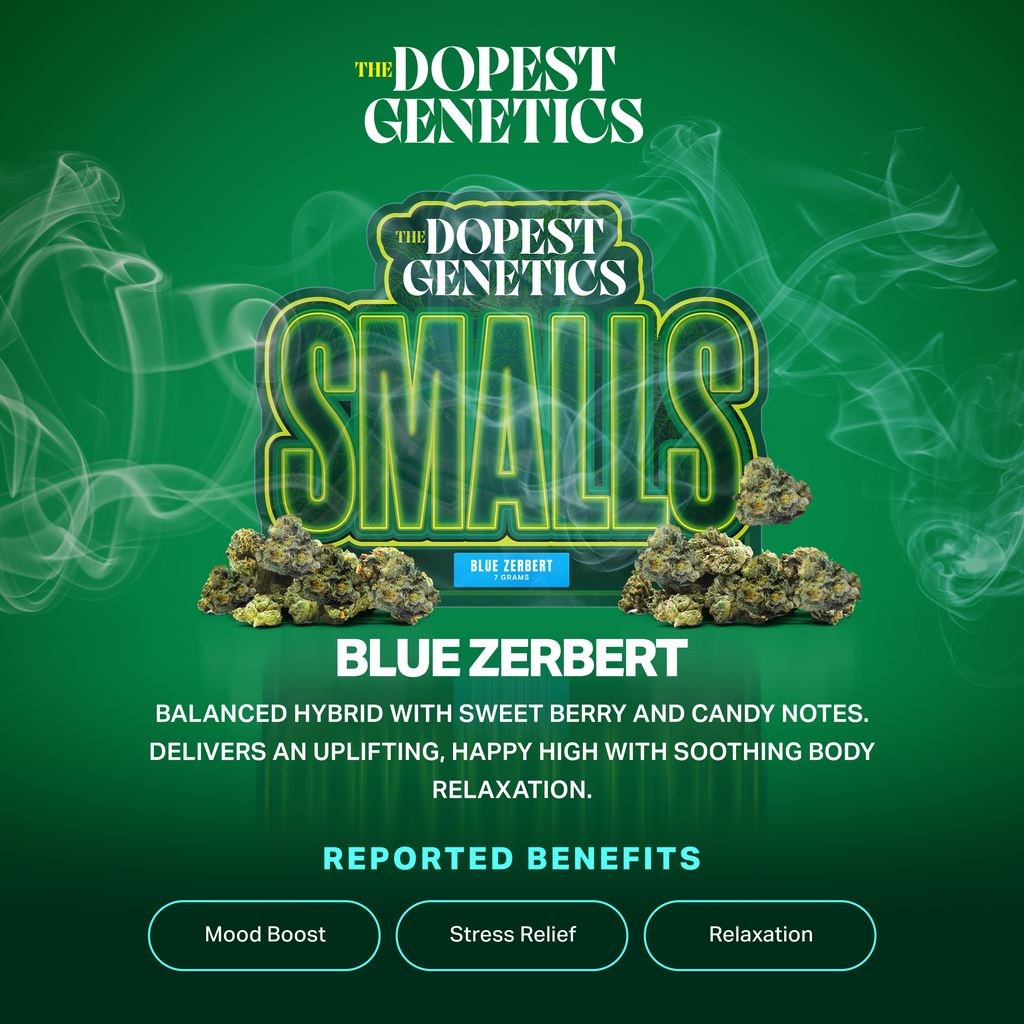 SMALLS Blue Zerbert Indica Flower