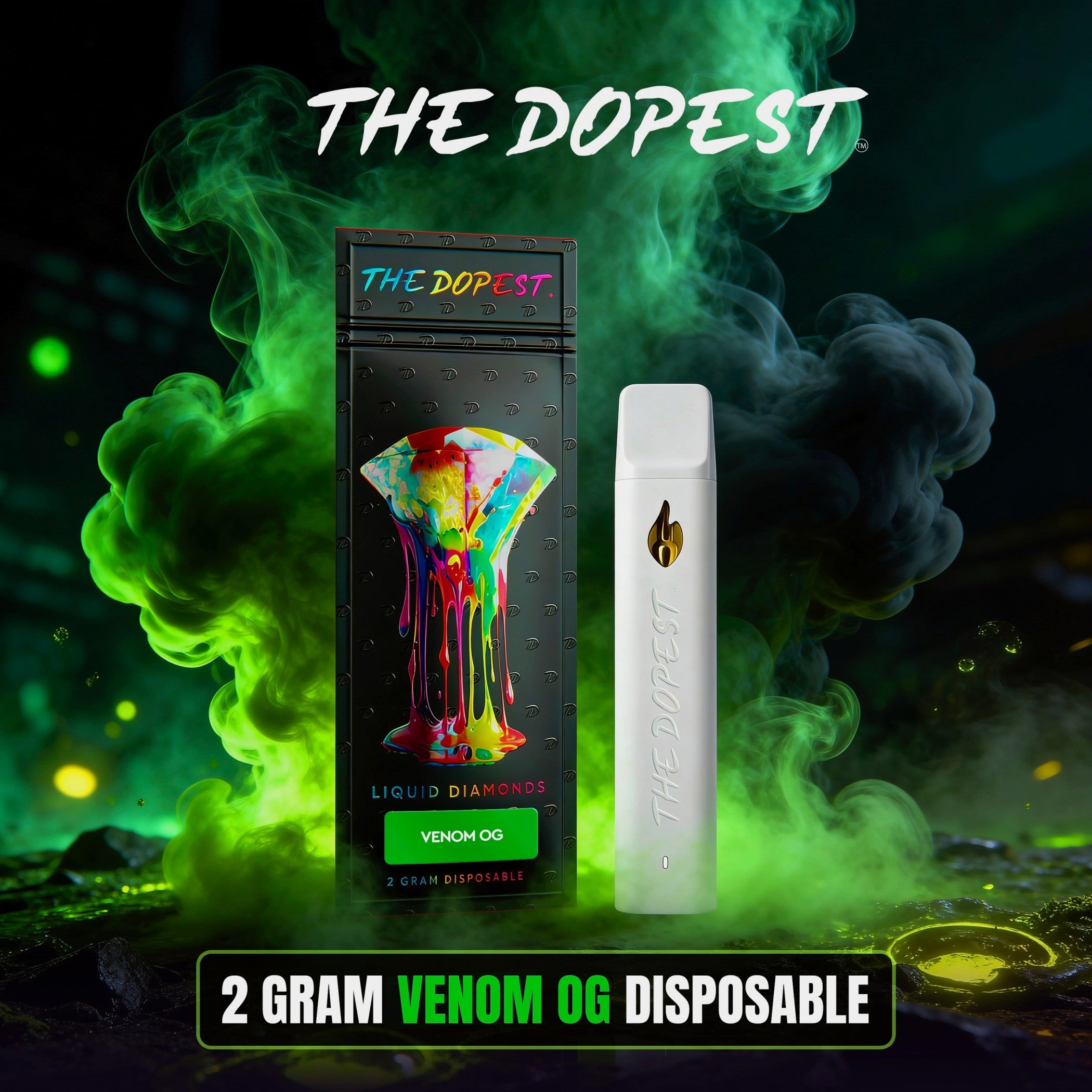 Exhale Wellness Liquid Diamond Disposable Vape FVKD Exotics Liquid Diamonds  Disposable  3.5g  Erth Wellness