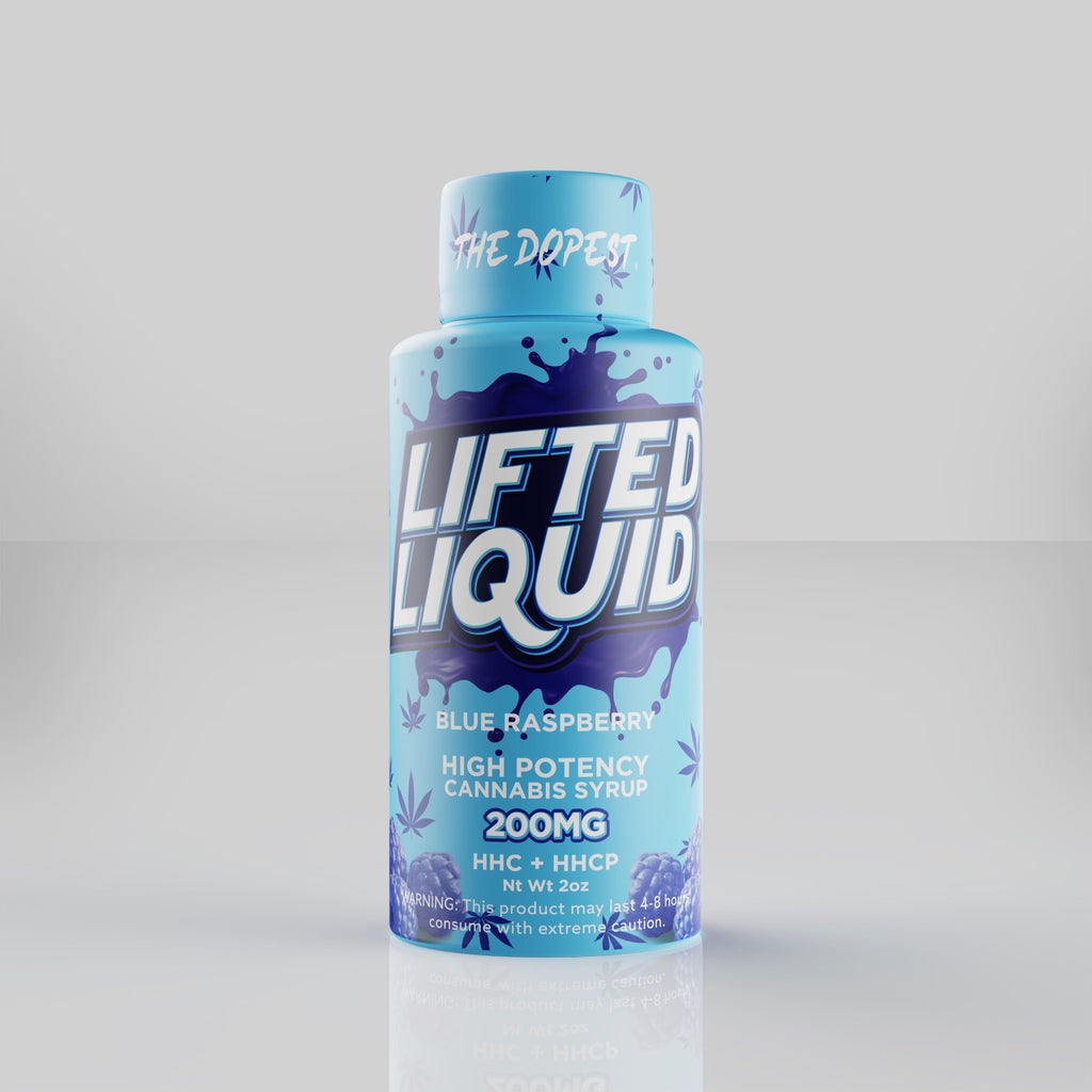 Lifted Liquid:  200MG Blue Raspberry HHCP + HHC Syrup