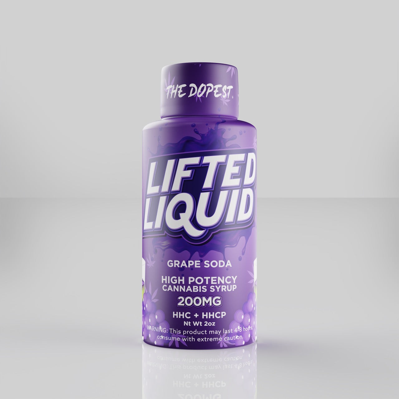 Lifted Liquid: 200MG Grape Soda HHCP + HHC Syrup | The Dopest