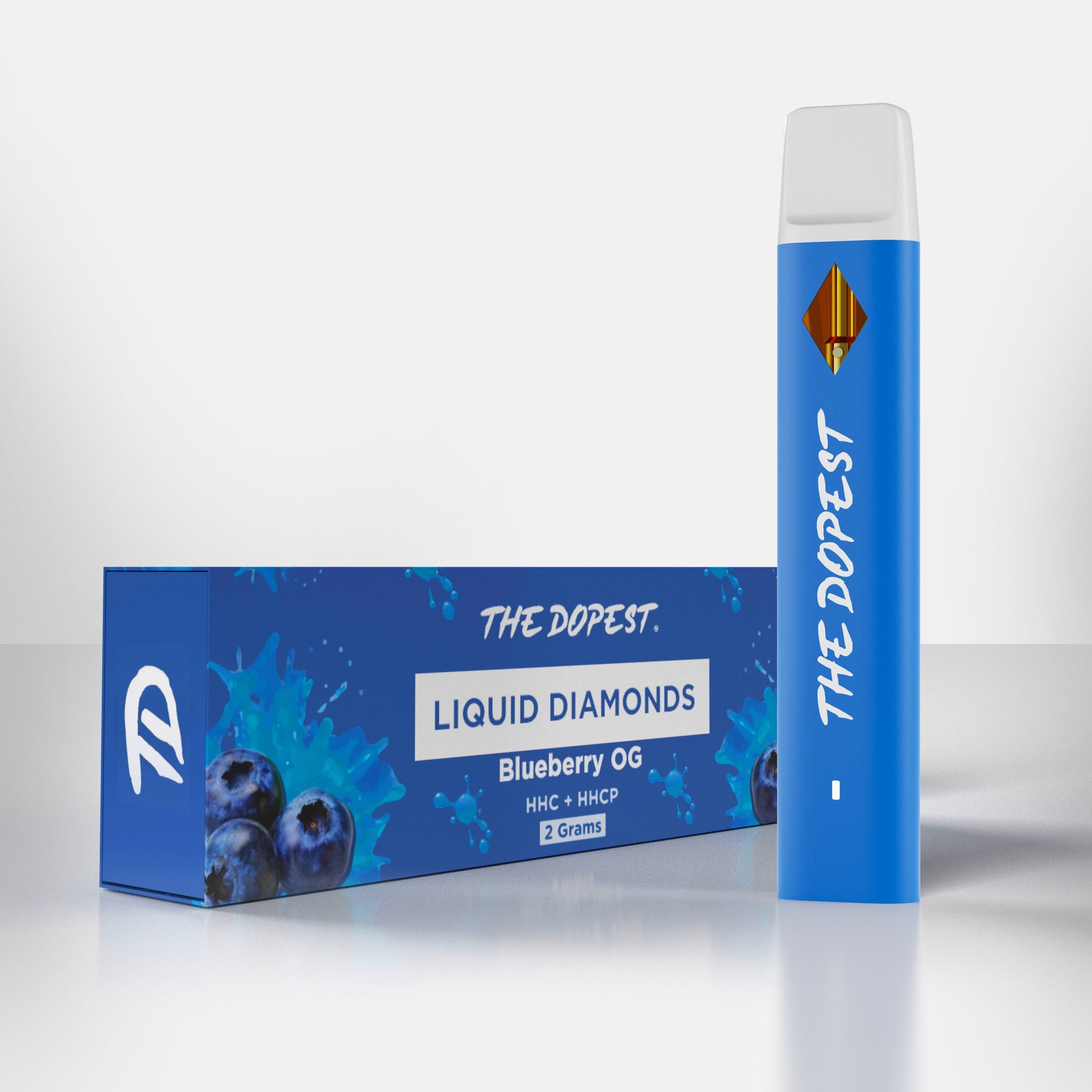 Blueberry OG 2G Liquid Diamonds Indica HHCP Disposable | The Dopest