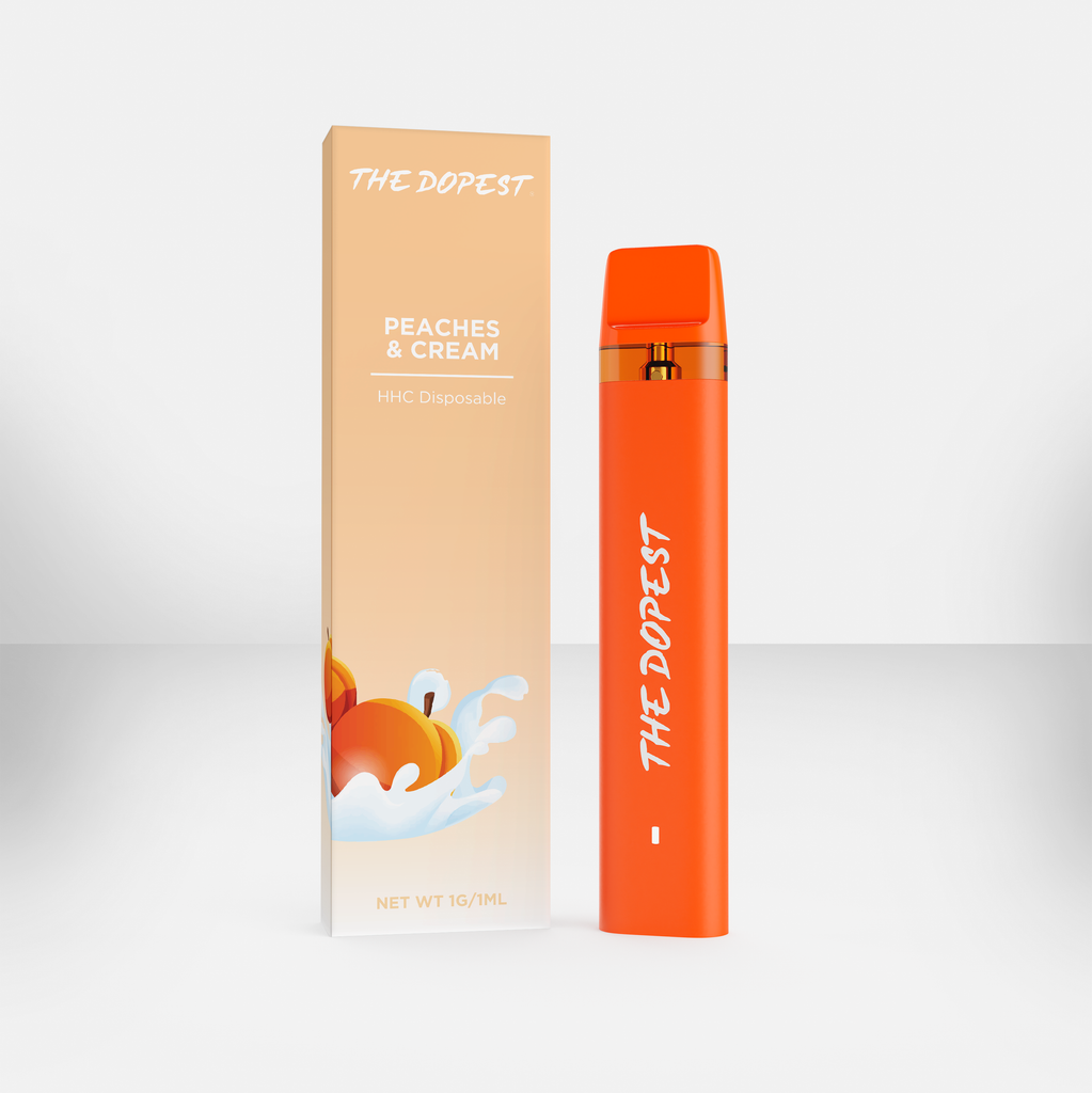 Creamy Disposable Vape Peaches & Cream - Sativa HHC Vape Disposable Creamy Disposable Vape Peaches & Cream - Sativa HHC Vape Disposable