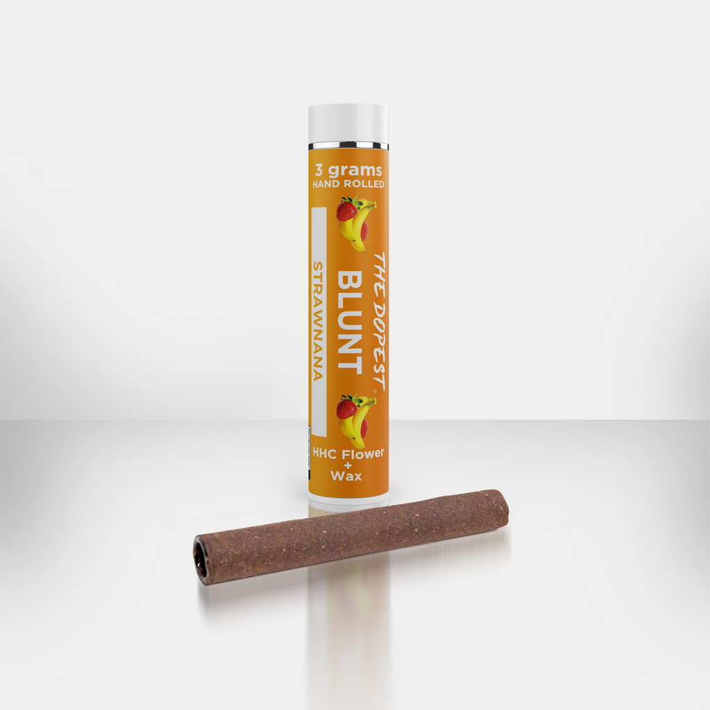Strawnana Concentrate BLUNT: 3 grams each HHC + Wax