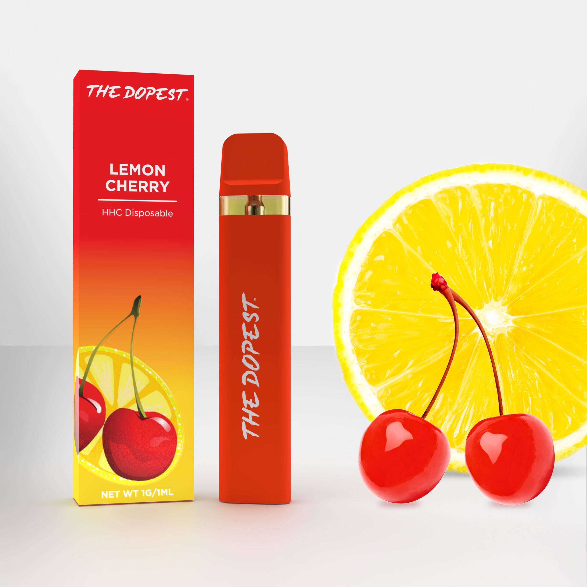 Lemon Cherry - Indica HHC Disposable Vape | The Dopest