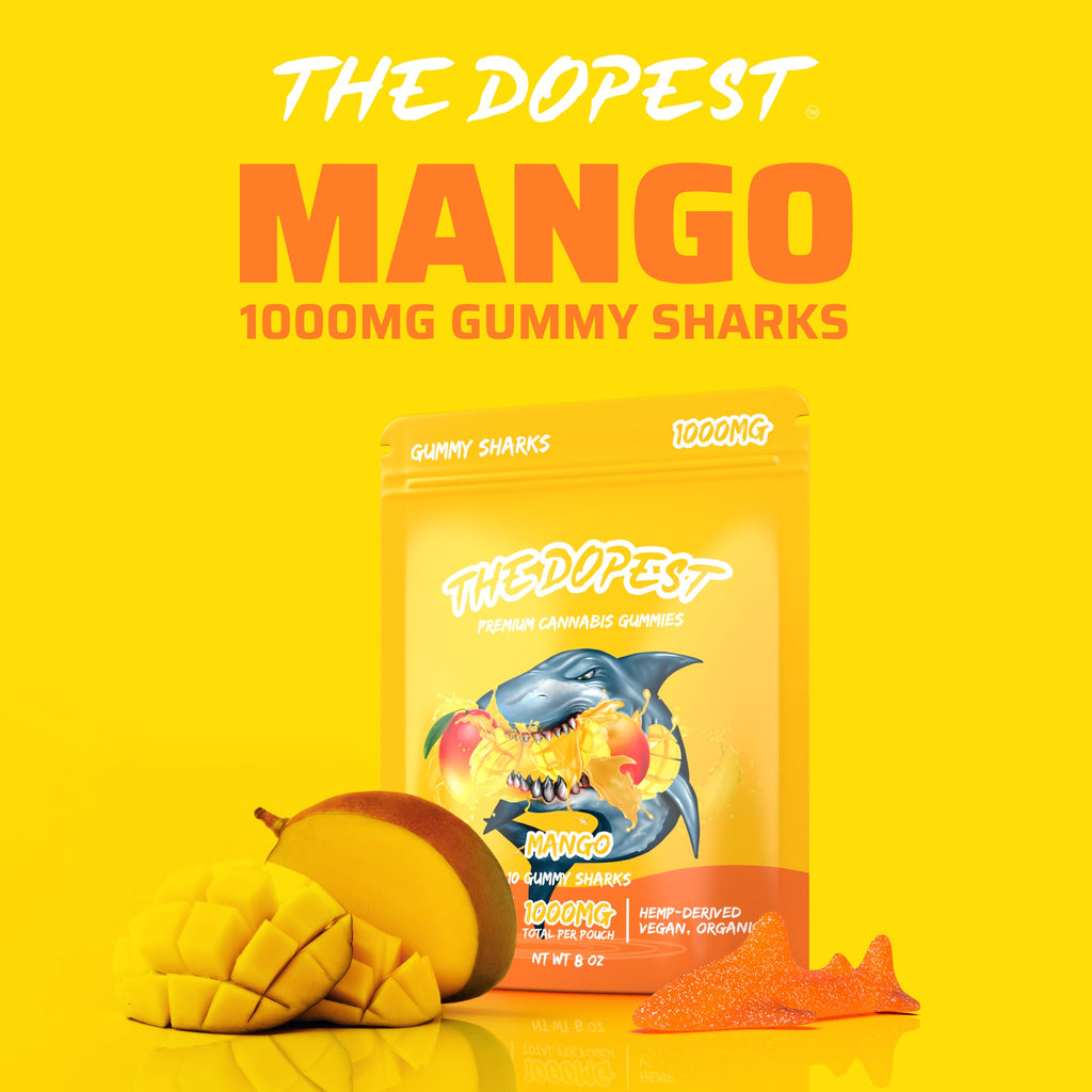 Mango Sharks HHC Gummies - 1000MG